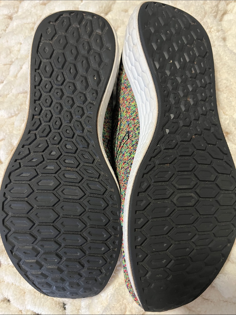 New Balance Multicolor Knit Athletic Sneakers with Black Accents - Picture 4 of 4